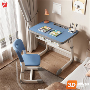 Kid's table and chairs Skp Files 